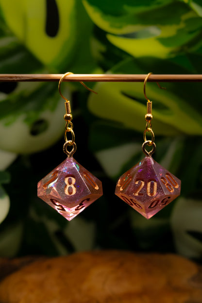 Old Fairy Dust D10 and D100 Earrings