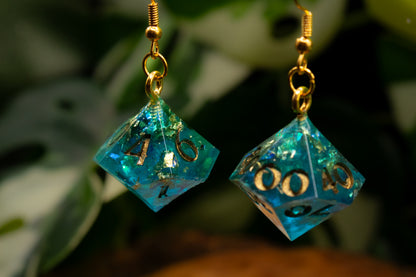Atlantean Treasure D10 and D100 Earrings