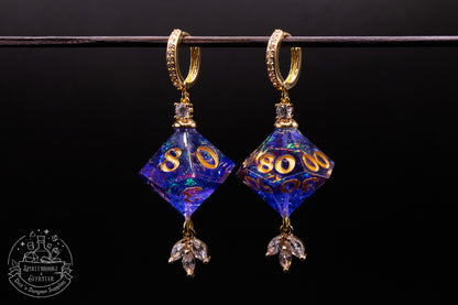 Genie's Wish with leaves D10 + D100 Earrings