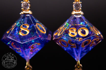 Genie's Wish with leaves D10 + D100 Earrings