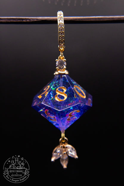 Genie's Wish with leaves D10 + D100 Earrings