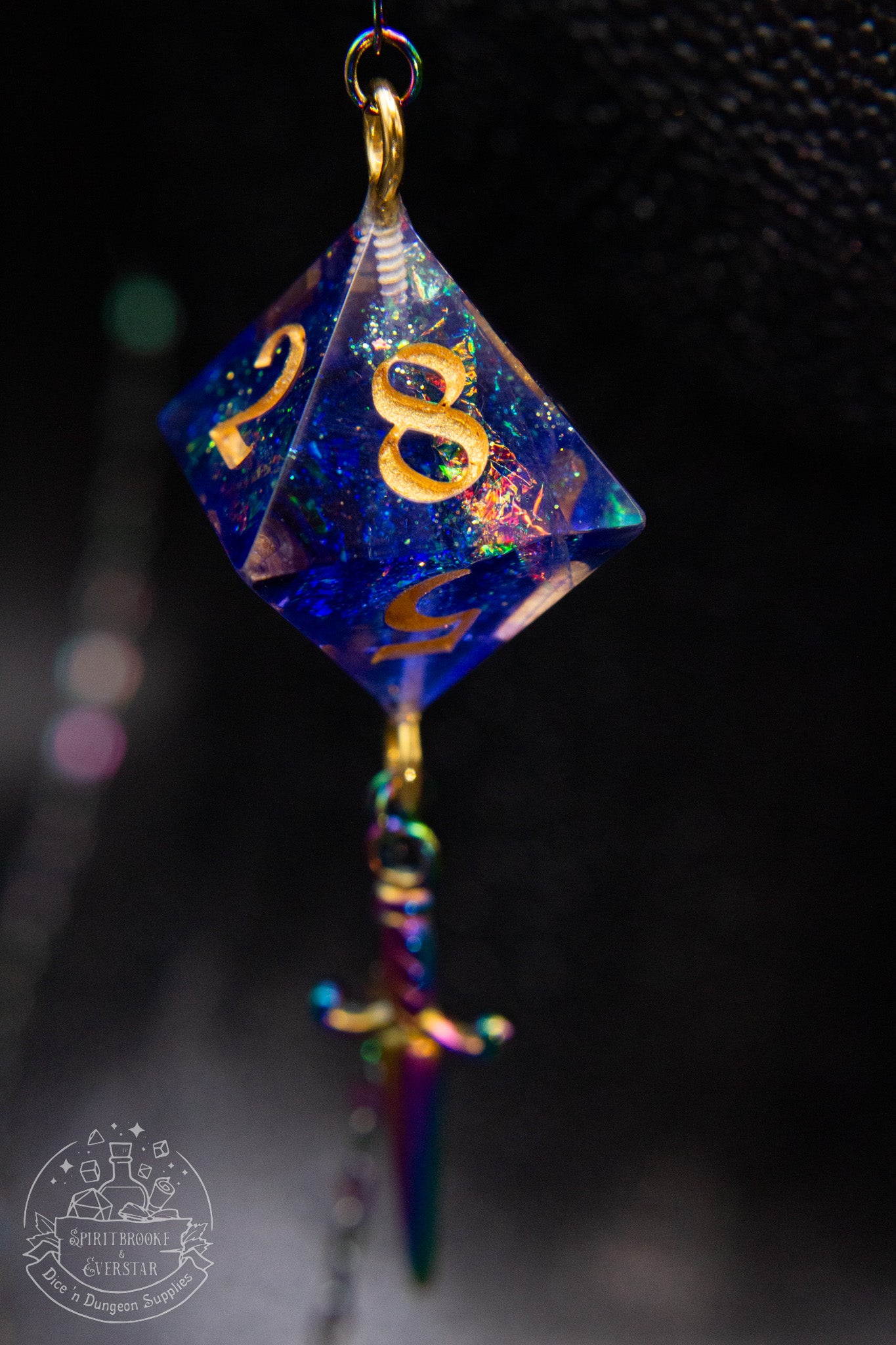 Rainbow Eyewear Chain Genie's Wish Dice