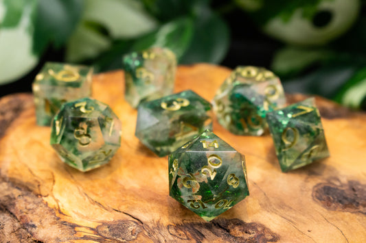 Whispy Druid Moss Polyhedral Dice