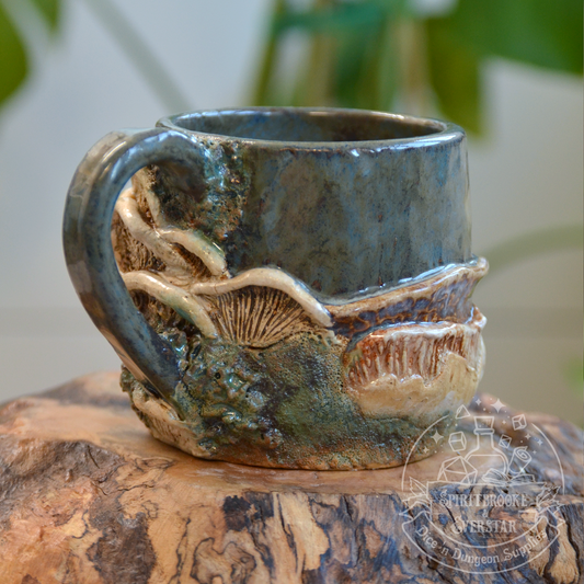 Mushroom Mug Copper Green