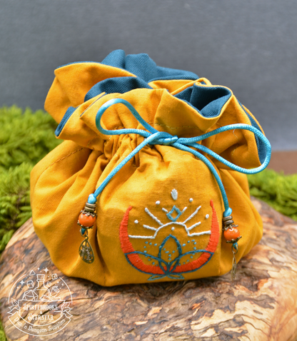 'Blooming Balance' Normal Dice Bag (Embroidered)