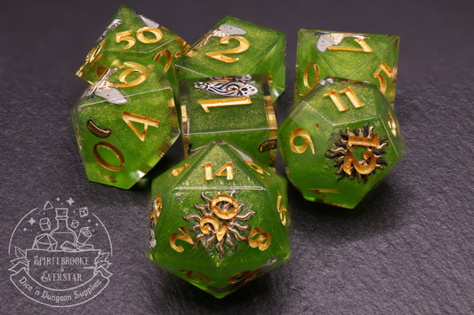 Nocturne Polyhedral Dice set