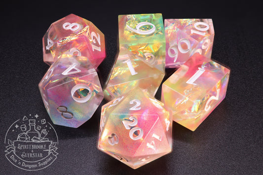 Glow in the Darkie Polyhedral Dice