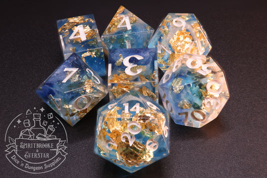 Sky's Embrace Polyhedral Dice set