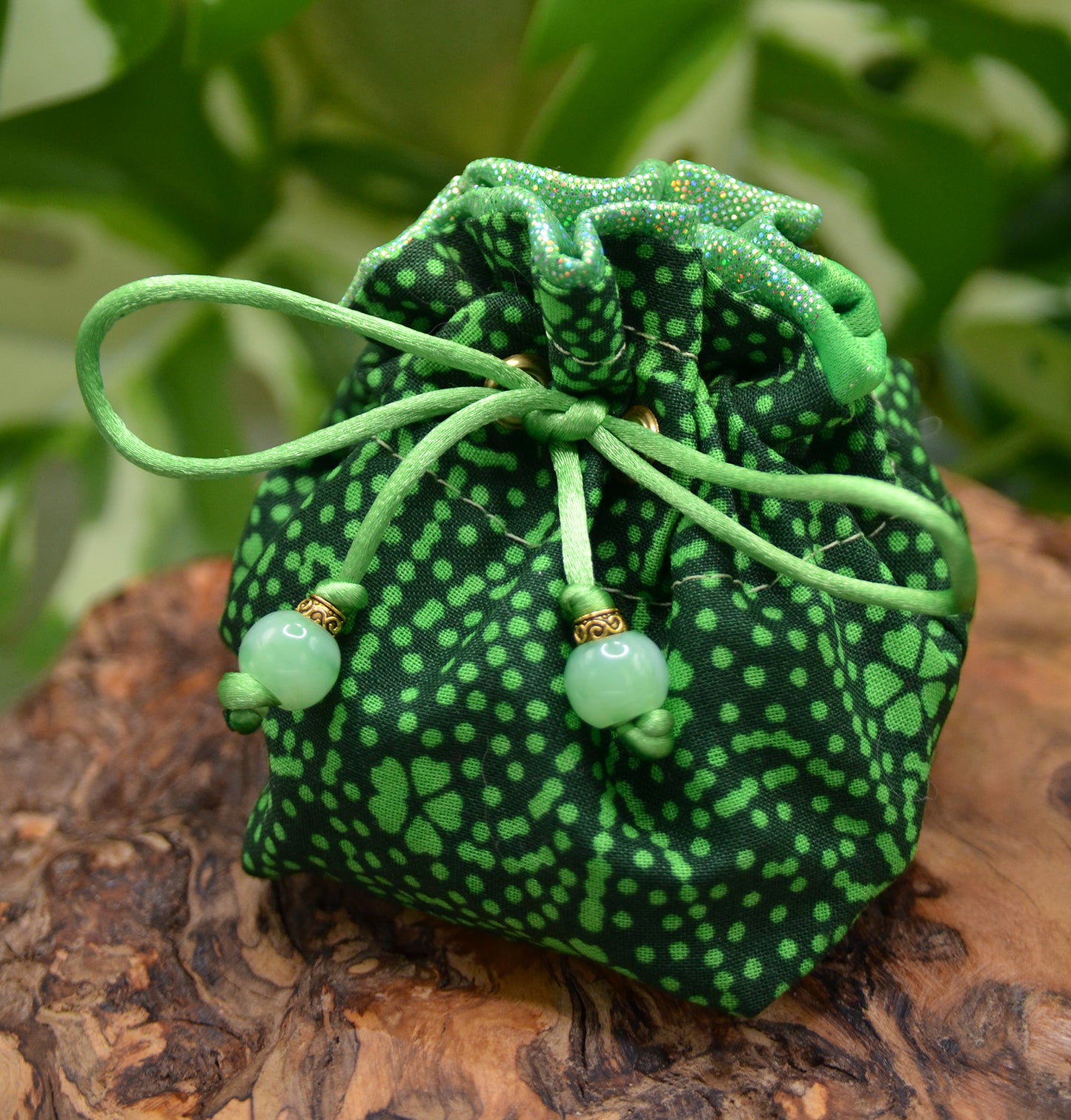 'Verdant Holo Green' Tiny Dice Pouch (XS)