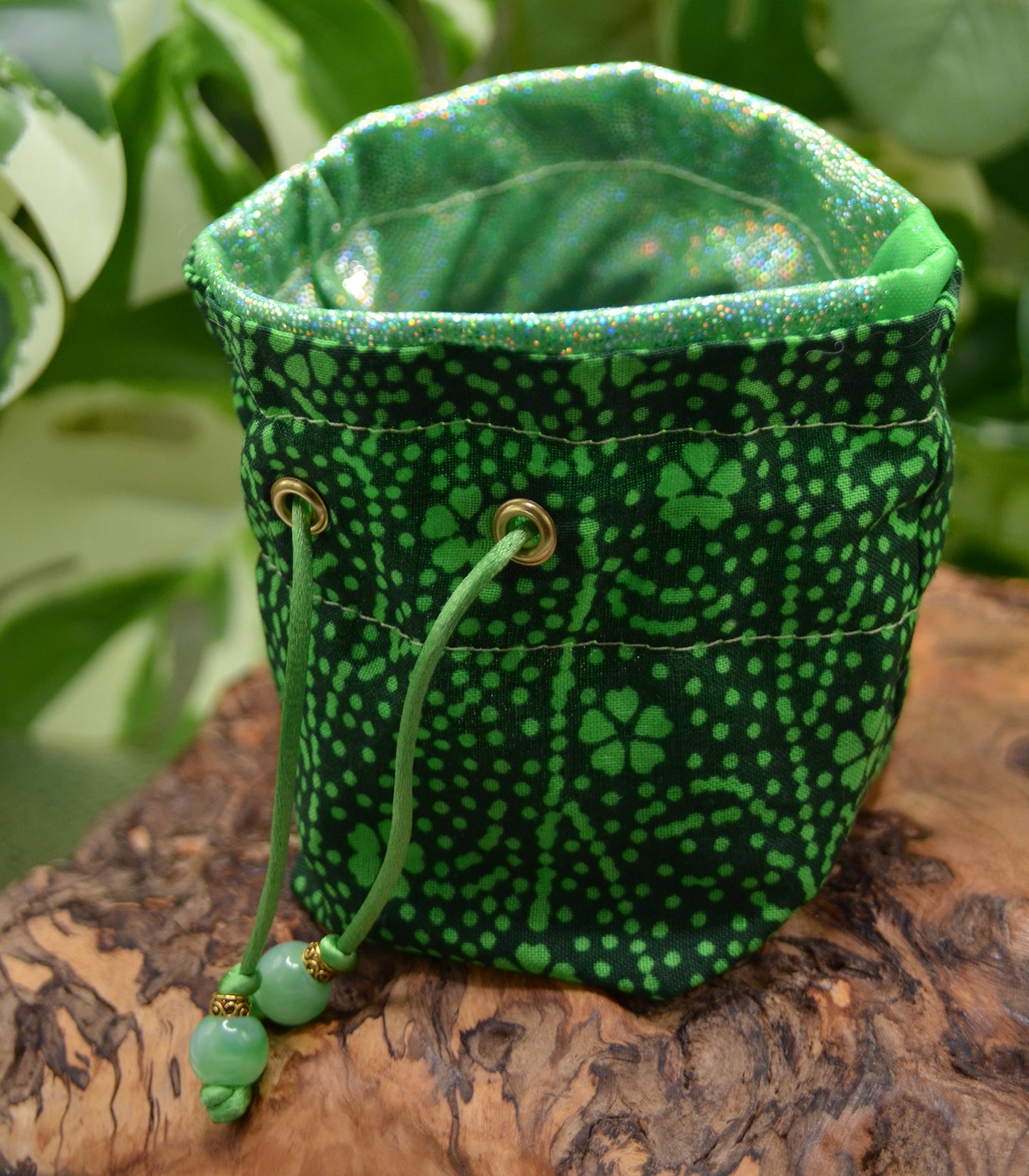 'Verdant Holo Green' Tiny Dice Pouch (XS)